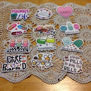 Pharmacist / Pharmaceutical Tech stickers bundle